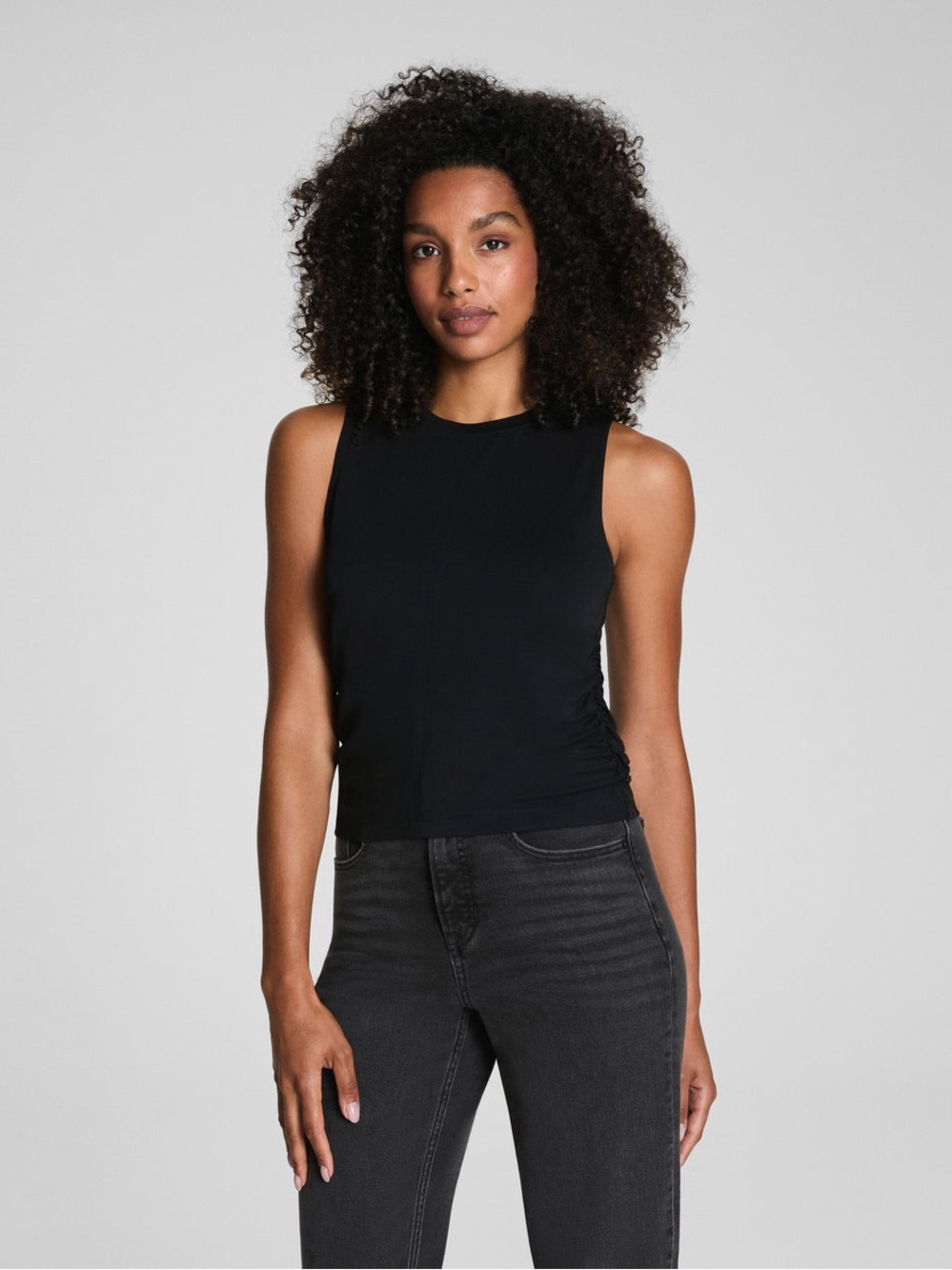 SPANX Sleek Jersey High Neck Ruched Tank size 2X